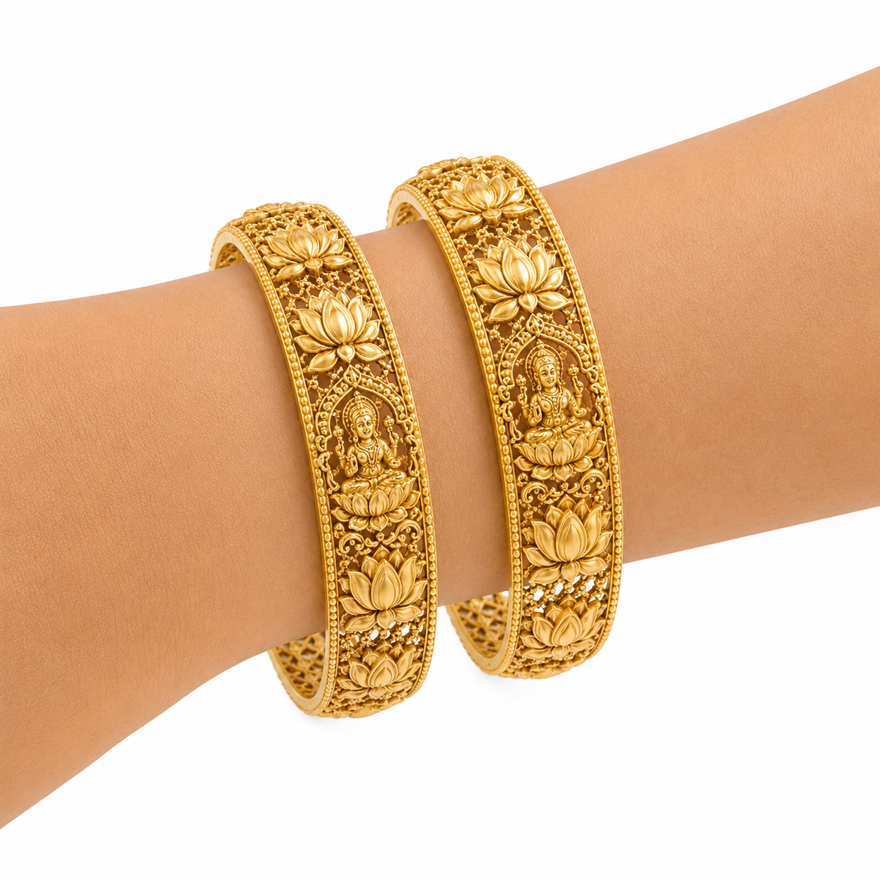 Gold Bangle 2 – The Classic Nakshi Bracelet