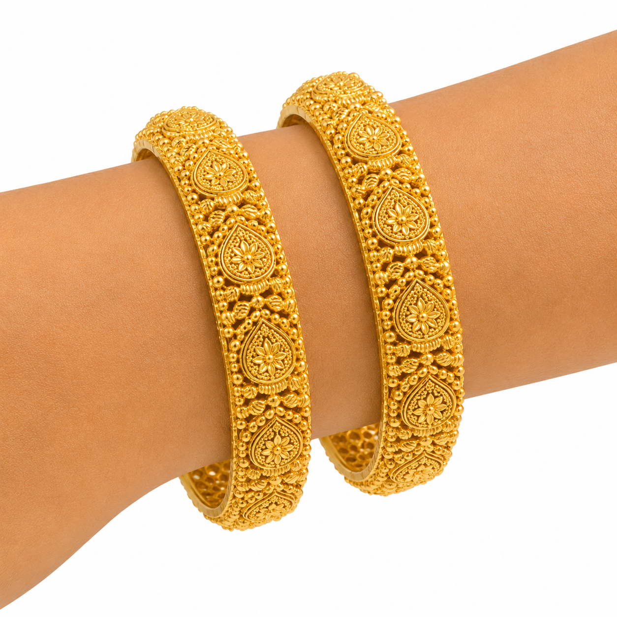 Gold Bangle 3 – The Contemporary Mesh Bangle