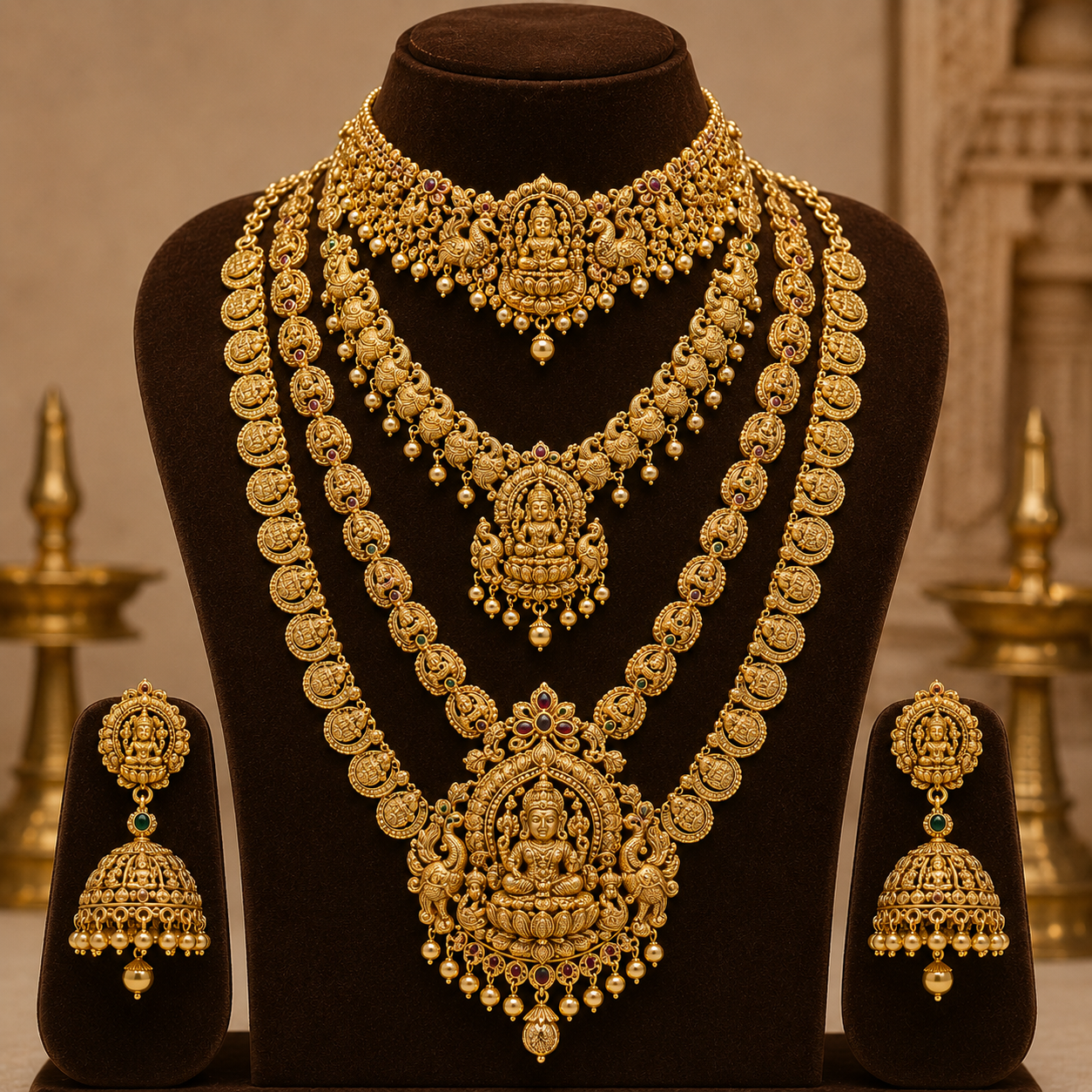 Bridal Set 4 – The Grand Mango Mala Collection