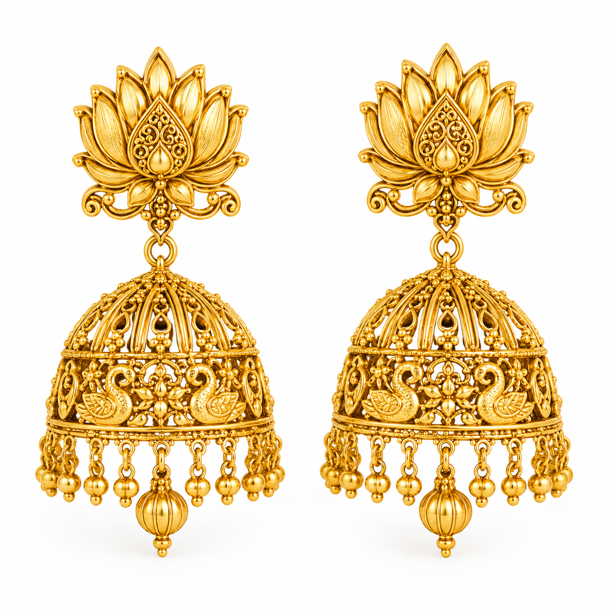 Gold Earring 3 – The Contemporary Stud Drops